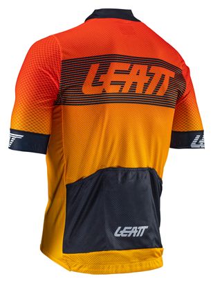 Leatt Endurance 6.0 Kurzarmtrikot Rot/Gelb