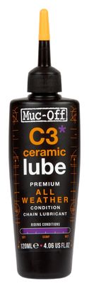 Muc-Off C3 Lubrificante ceramico per tutte le condizioni atmosferiche 120 ml