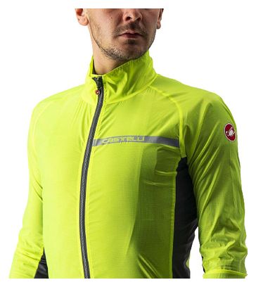 Castelli Squadra Stretch Windbreaker Jacket Neon Yellow