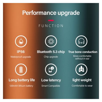 Lenovo X3 Pro écouteurs conduction osseuse Bluetooth 5.3 avec micro (noir)