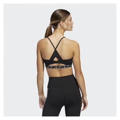 Sujetador Adidas Aeroready Mujer Negro/Blanco