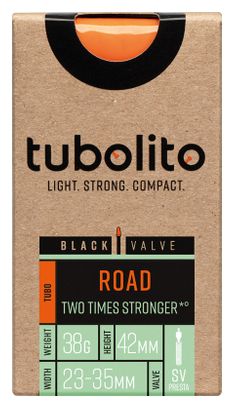 Chambre à Air Tubolito Tubo-Road 700 mm Presta 42 mm (Valve Noire)