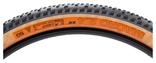 Pneu VTT WTB Macro 29'' Tritec Compound Souple Tubeless Ready TCS Light Fast Rolling Tan Flancs Beiges