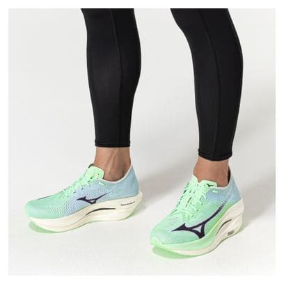 Chaussures Running Mizuno Wave Rebellion Pro 3 Vert Unisexe