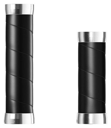 Brooks Slender Leather Grips - Black - 130/100 mm
