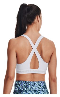 Brassière Under Armour Crossback Mid Bra Blanc Femme