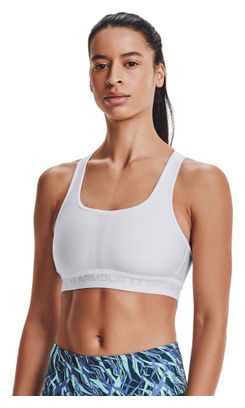 Brassière Under Armour Crossback Mid Bra Blanc Femme