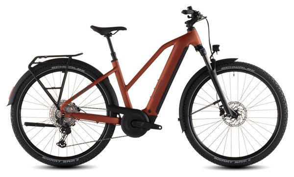 Cube Nuride Hybrid Pro 600 Trapeze Electric Trekking Bike Shimano Deore/Deore XT 12S 600 Wh 29'' Chilli Red Orange 2026