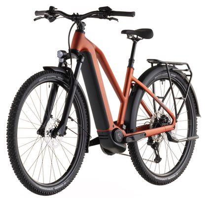 Cube Nuride Hybrid Pro 600 Trapeze Electric Trekking Bike Shimano Deore/Deore XT 12S 600 Wh 29'' Chilli Red Orange 2026