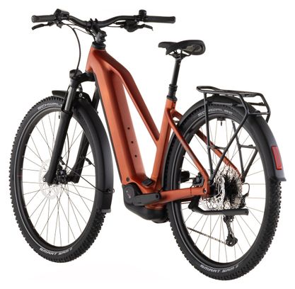 Cube Nuride Hybrid Pro 600 Trapeze Electric Trekking Bike Shimano Deore/Deore XT 12S 600 Wh 29'' Chilli Red Orange 2026