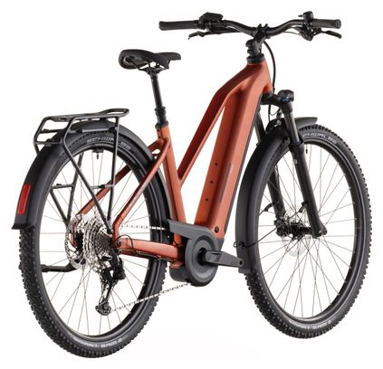Cube Nuride Hybrid Pro 600 Trapeze Electric Trekking Bike Shimano Deore/Deore XT 12S 600 Wh 29'' Chilli Red Orange 2026