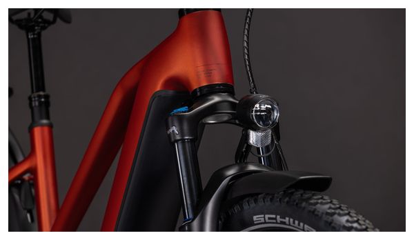 Cube Nuride Hybrid Pro 600 Trapeze Electric Trekking Bike Shimano Deore/Deore XT 12S 600 Wh 29'' Chilli Red Orange 2026