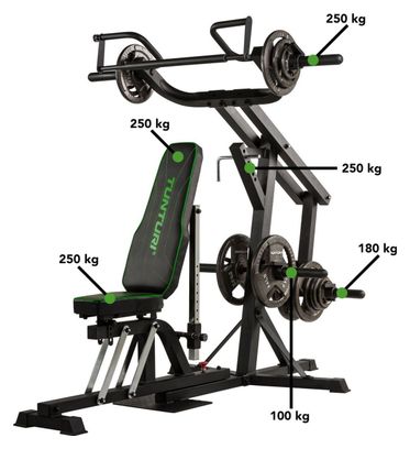 Tunturi - Banc de musculation WT80