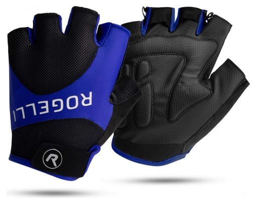 Rogelli Guantes de Ciclismo Arios II - Hombre - Negro/Azul