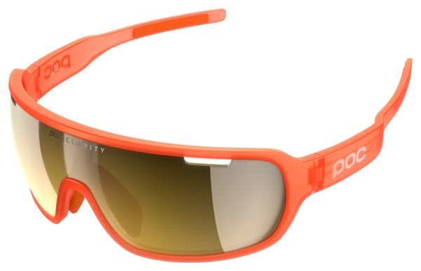 Poc Do Half Blade Sunglasses Fluorescent Orange Violet Gold Mirror