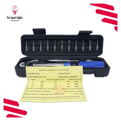 Clé dynamométrique Outils de vélo 1/4 - Vélo 2/24 Nm - Jeu de clés