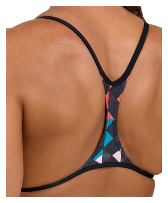 Women's 1-Piece Swimsuit Arena Booster Back Blue Red