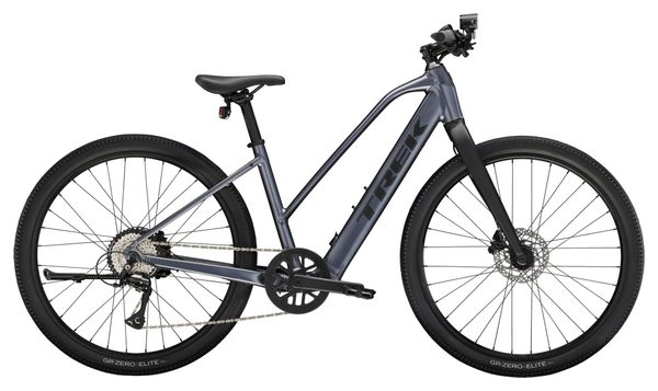 Vélo de Fitness Électrique Trek Dual Sport+ 2 Stagger LT Shimano Acera 8V 250 Wh 27.5'' Bleu 2025