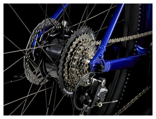 Vélo de Fitness Électrique Trek Dual Sport+ 2 Stagger LT Shimano Acera 8V 250 Wh 27.5'' Bleu 2025 - Vélo d'Exposition