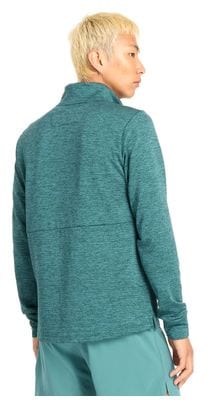 Haut Thermique 1/2 Zip New Balance Athletics Heat Grid Vert Homme