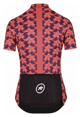 Assos Fastlane Diamond Crazy Women's Short Sleeve Jersey Red