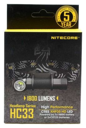 LAMPE FRONTALE NITECORE HC33 - 1800Lm