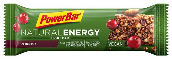 POWERBAR Bar NATURAL ENERGY FRUIT 40gr Cranberry