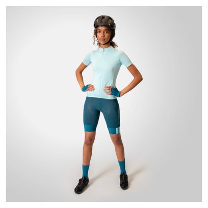 Maillot Manches Courtes Femme Endura Pro SL II Bleu glacier