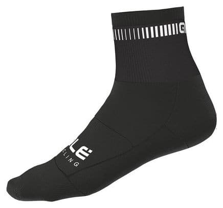 Chaussettes Alé Logo Noir/Blanc