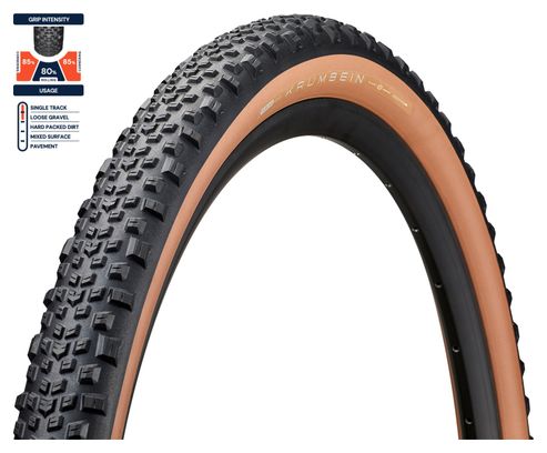 American Classic Krumbein 700 mm Gravel Tiretto Tubeless Ready Pieghevole Stage 5S Armor Rubberforce G Tan Sidewall