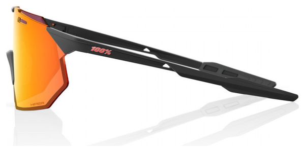アクセサリー 100% HYPERCRAFT Matte Black HiPER Red HYPERCRAFT - Matte Black - HiPER Red Multilayer Mirror Lens