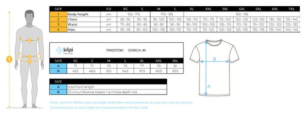 T-shirt en coton pour homme Kilpi SORGA-M