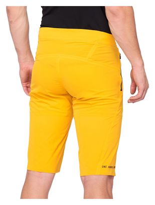 Shorts 100% senape giallo senape