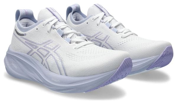 Asics Gel Nimbus 26 Blanc Violet Women's Running Shoes