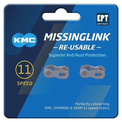 KMC Missing Link 11R EPT KMC 11V Silver (x2)