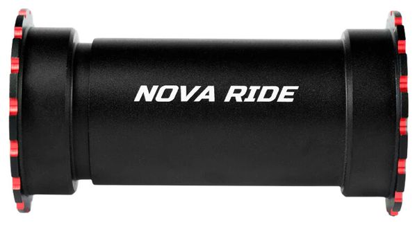 Boitier de pédalier Nova Ride BB86 (PF86 / PF41) 24mm - Rouge