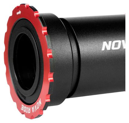 Boitier de pédalier Nova Ride BB86 (PF86 / PF41) 24mm - Rouge
