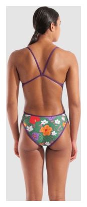 Costume da bagno reversibile Arena Viola/Verde Donna
