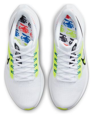 Nike Air Zoom Pegasus 39 Running Shoes White Multi-color Bambino