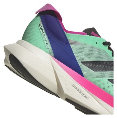 Zapatillas adidas running Adios Pro 3 Verde Rosa Unisex