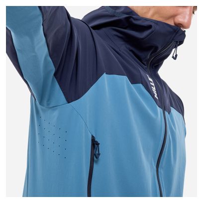 Veste Softshell Millet Kamet Xcs Light Hoodie Bleu Homme