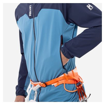 Veste Softshell Millet Kamet Xcs Light Hoodie Bleu Homme