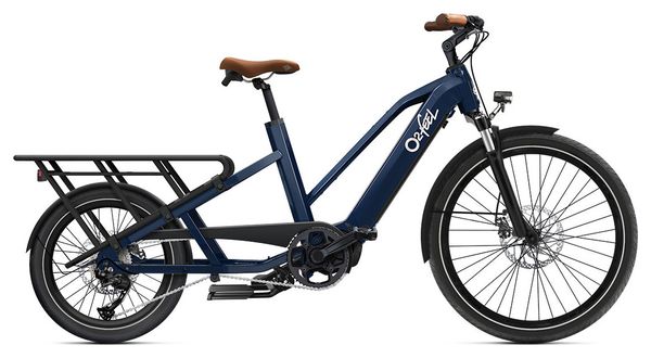 Longtail Elektrische Cargo Bike O2 Feel Equo Cargo Boost 3.1 Shimano Altus 9V 720 Wh 20/26'' Bleu Boréal Pack Family