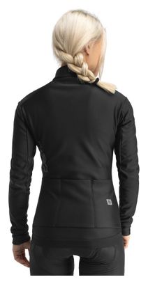 Veste vélo softshell femme Cyclisme J1 Vermont Noir