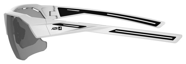Occhiali AZR GALIBIER bianco / nero grigio schermo a specchio