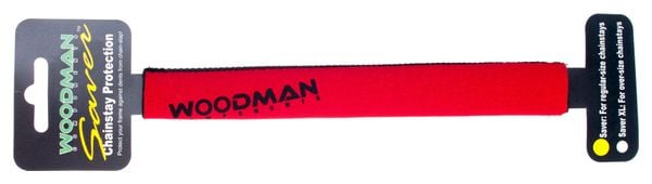WOODMAN Chainstay Protector SAVER Red