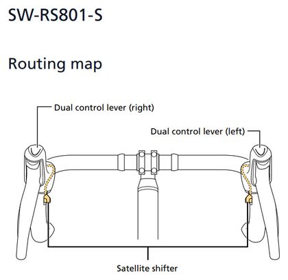 Shimano Di2 SW-RS801-S Satellite Shifters Drops - Short