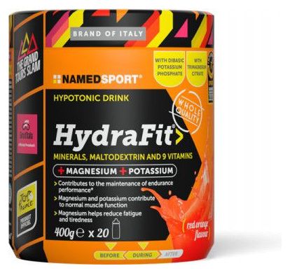 Boisson énergétique Hydrafit orange sanguine + bidon