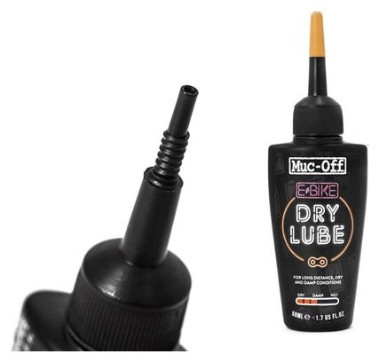 Lubrifiant chaine conditions sèches MUC-OFF pour E-bike 50ml