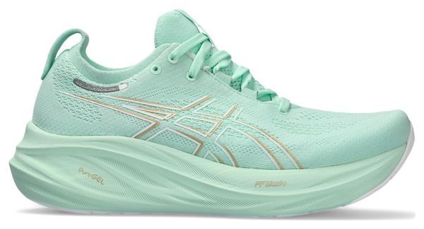 Asics Gel Nimbus 26 Green Women s Running Shoes Alltricks